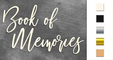 Chipboard embellishments set, "Book of memories"
