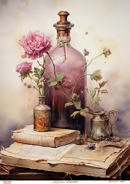 Decoupage card #0815, 29,7x42cm