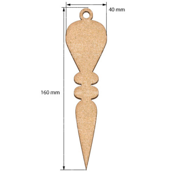 Blank for decoration New year tree toy 35, #466 - 2