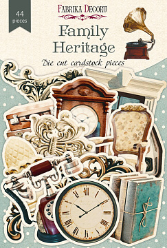 Set of die cuts Family Heritage, 44 pcs