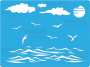 Stencil for crafts 15x20cm "Sea Romance 2" #161