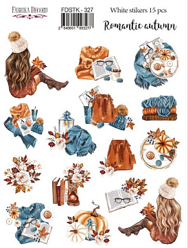 Set of stickers 15pcs Romantic autumn #327