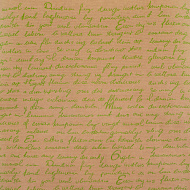 лист крафт бумаги с рисунком "письмо" салатовый 30х30 см