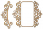 Spanplatten-Set Rahmen und Bordüre mit Locken 1 #525