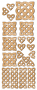 set of mdf ornaments for decoration #81
