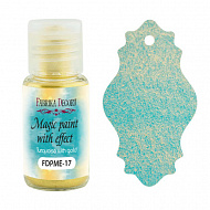 Dry paint Magic paint with effect Turquoise with gold 15ml