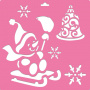 Stencil for decoration XL size (30*30cm), Snowman #179