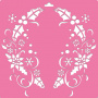 Stencil for decoration XL size (30*30cm), Wreath #177