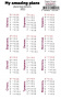 набор наклеек для планеров календарь #18