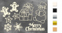 Spanplatten-Set Weihnachtsset #640