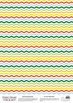 Deco vellum colored sheet Zigzags, A3 (11,7" х 16,5")