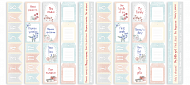 набор полос с картинками для декорирования shabby baby girl redesign 5 шт 5х30,5 см