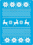 Stencil for crafts 15x20cm "Christmas motives" #174