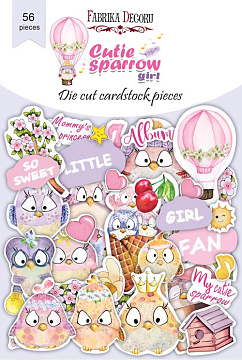 Stanzen-Set Cutie Sparrow Girl, 56-tlg