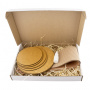 Set of gift boxes Kraft in Eco style, Circle-2, #11 - 1