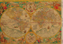 декупажная карта на крафт бумаге 42x29,7 см, "старинная карта", #0046 фабрика декору