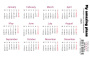 Planeraufkleber Kalender #18