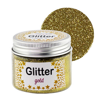 Glitter, Farbe Gold, 50 ml