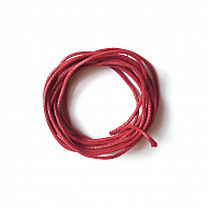 вощеный шнур. цвет красный - 2 мм