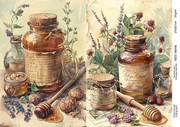Decoupage-Karte #0706, 21x29,7 cm