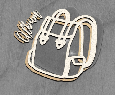 Заготовка мега шейкера Фигурная рамка Ранец color_Light_milk - 2 Заготовка мега шейкера Фигурная рамка Ранец color_Light_milk - 2