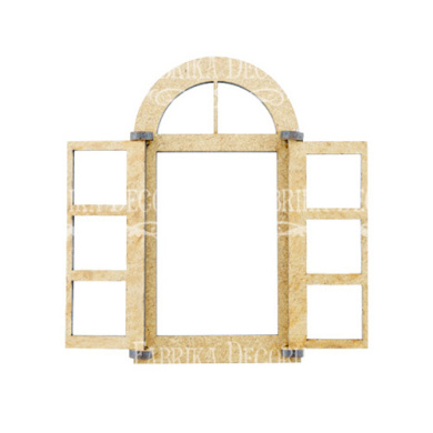 фигурки 3d для украшения кукольных домиков и шедоубоксов окно 1, окно 2, набор #276 - 2 фигурки 3d для украшения кукольных домиков и шедоубоксов окно 1, окно 2, набор #276 - 2