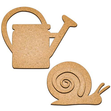  Artboard Garden can and snail set, 2pcs