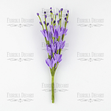 Set of willow sprigs with flowers Lilac 10pcs