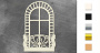 Spanplatten-Set Rundbogenfenster FDCH-573