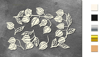Spanplatten-Set Botanisches Herbsttagebuch Nr. 741
