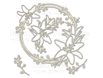 Megachipboard "Lilies in a circle" #013 - 2