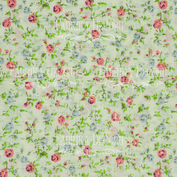 Fabric cut piece 35X80 Mini roses