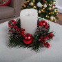 Floristische Komposition "Strahlende Weihnachten", 250 x 250 x 70 mm Floristische Komposition "Strahlende Weihnachten", 250 x 250 x 70 mm