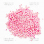 Cekiny Okrągłe rozety mini, różowe z opalizującą masą perłową, #505