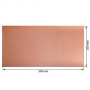 Piece of PU leather for bookbinding with gold pattern Golden Mini Drops Peach, 50cm x 25cm - 0