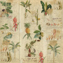 Doppelseitiges Scrapbooking-Papier-Set Botanik exotisch, 20 cm x 20 cm, 10 Blätter