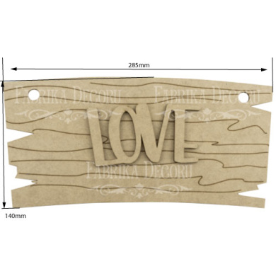 заготовка для декорирования "love" #120 фабрика декору - 2