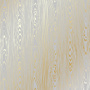 Sheet of single-sided paper with gold foil embossing, pattern Golden Wood Texture Gray, 12"x12"