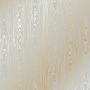 Sheet of single-sided paper with gold foil embossing, pattern Golden Wood Texture Gray, 12"x12"