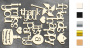 Набор чипбордов надписей Happy 10х15 см #093