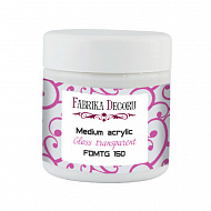 медиум акриловый прозрачный глянец, 150 мл фабрика декору