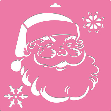 Stencil for decoration XL size (30*30cm), Santa Claus #181