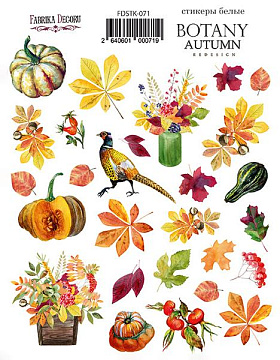 Kit of stickers #071,  "Botany autumn redesign"