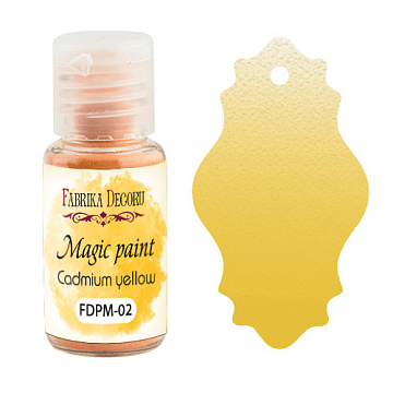 Sucha farba Magic paint Żółty kadm, 15 ml