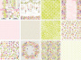 Double-sided scrapbooking paper set Spring inspiration 8"x8", 10 sheets - 0