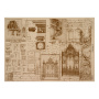 Zestaw jednostronnego kraftowego papieru do scrapbookingu History and architecture 42x29,7 cm, 10 arkuszy 