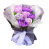 bouquet of chrysanthemums and purple roses “purple chic”