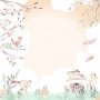 Sheet of double-sided paper for scrapbooking Sweet bunny  #44-03 12"x12"