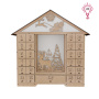 Advent calendar "Fairy house with figurines", for 25 days with volume numbers, LED light, DIY kit - 14