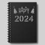 Stencil for crafts 10x15cm "New Year 1" #068 - 0